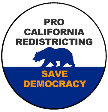 Redistricting to Save Democracy Pin