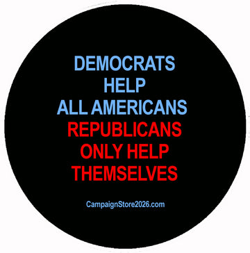 Democrats vs Republicans Pin