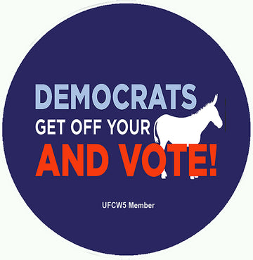 Get Off Your Donkey & Vote Pin