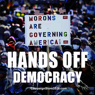 Hands Off Democracy Bumper Sticker