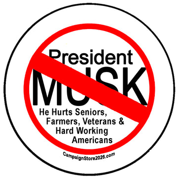 Stop President Musk Pin