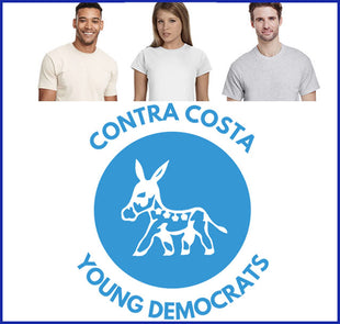 Contra Costa Young Democrats Tee (Lt Blue Logo)