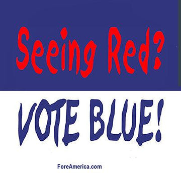 Seeing Red, Vote Blue Magnet