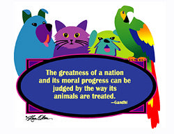 Greatness of Animal Gandhi Tote