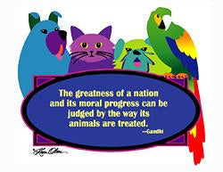 Greatness of Animal Gandhi Tee