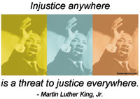 MLK Injustice A Threat Tote