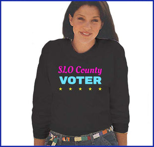 SLO County Voter Long-Sleeve Tee, Black